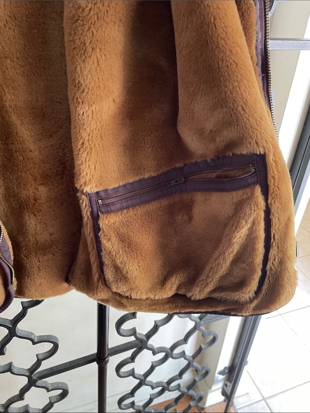 Barbour Olive Green Classic Beaufort Field Jacket with Warm Pile Lining - Picture 12 of 14